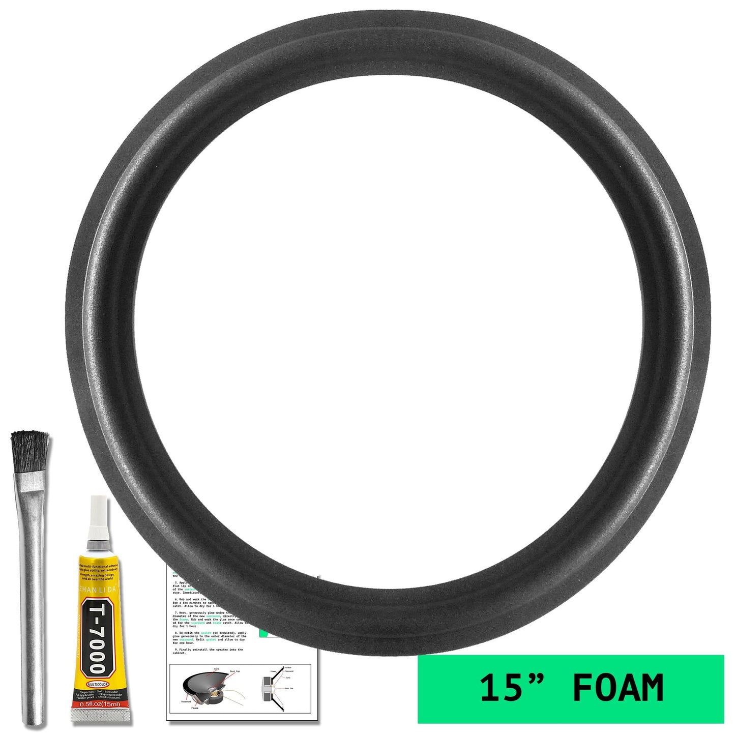 JBL / Urei 800W (1801-1), Urei 802W (815C), Eminence 15" Foam Repair Kit