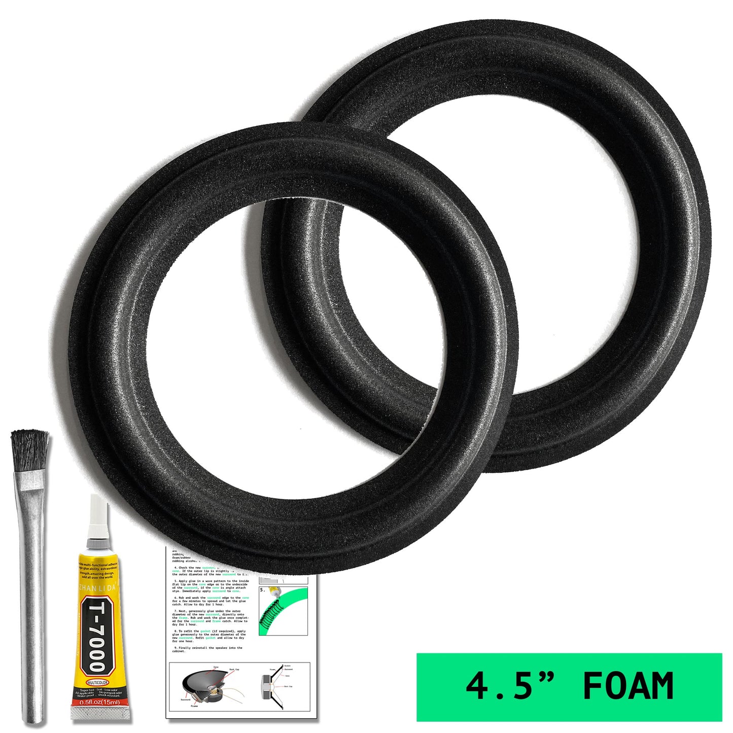 4.5" Foam Surround - OD:115MM ID:75MM
