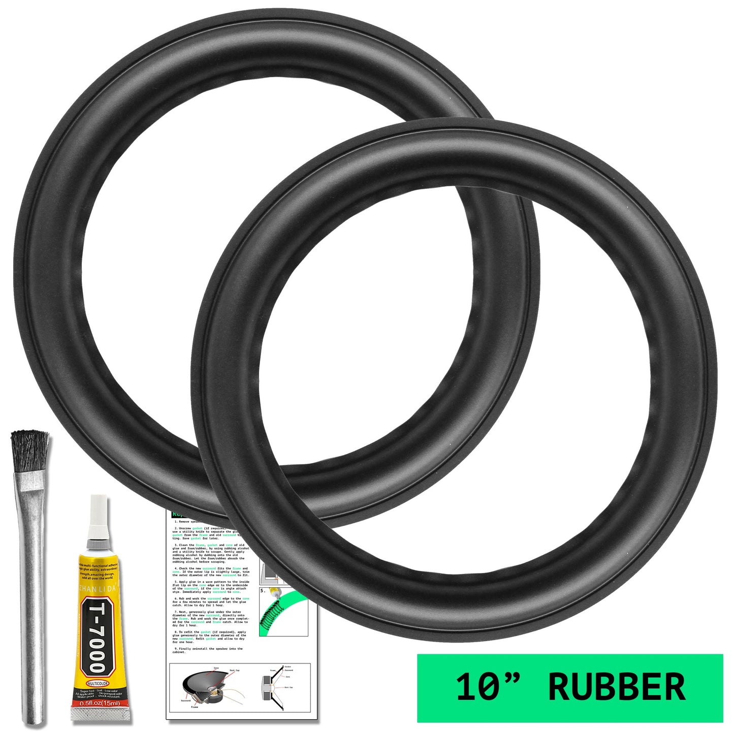 10" Rubber Surround (D) - OD:235MM ID:175MM