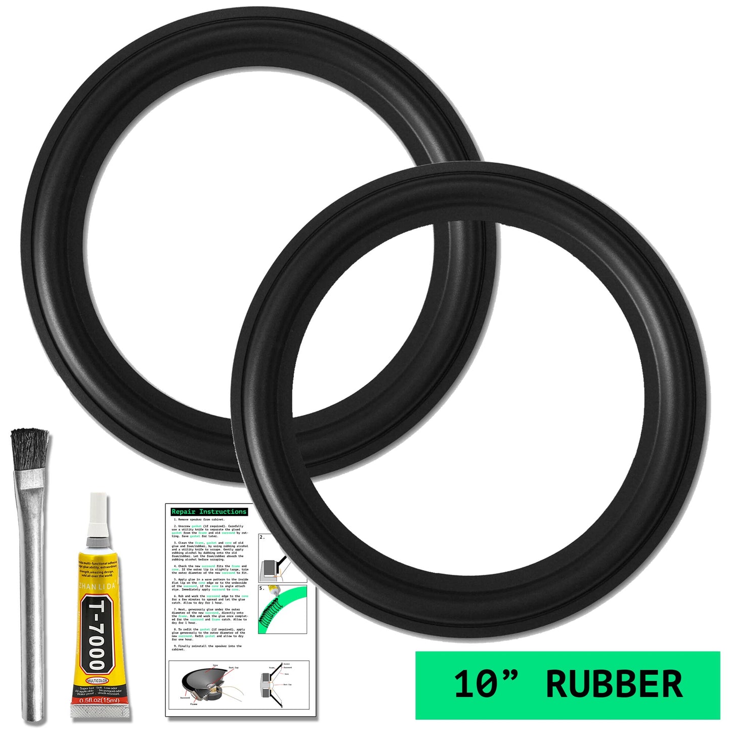 10" Rubber Surround - OD:240MM ID:185MM
