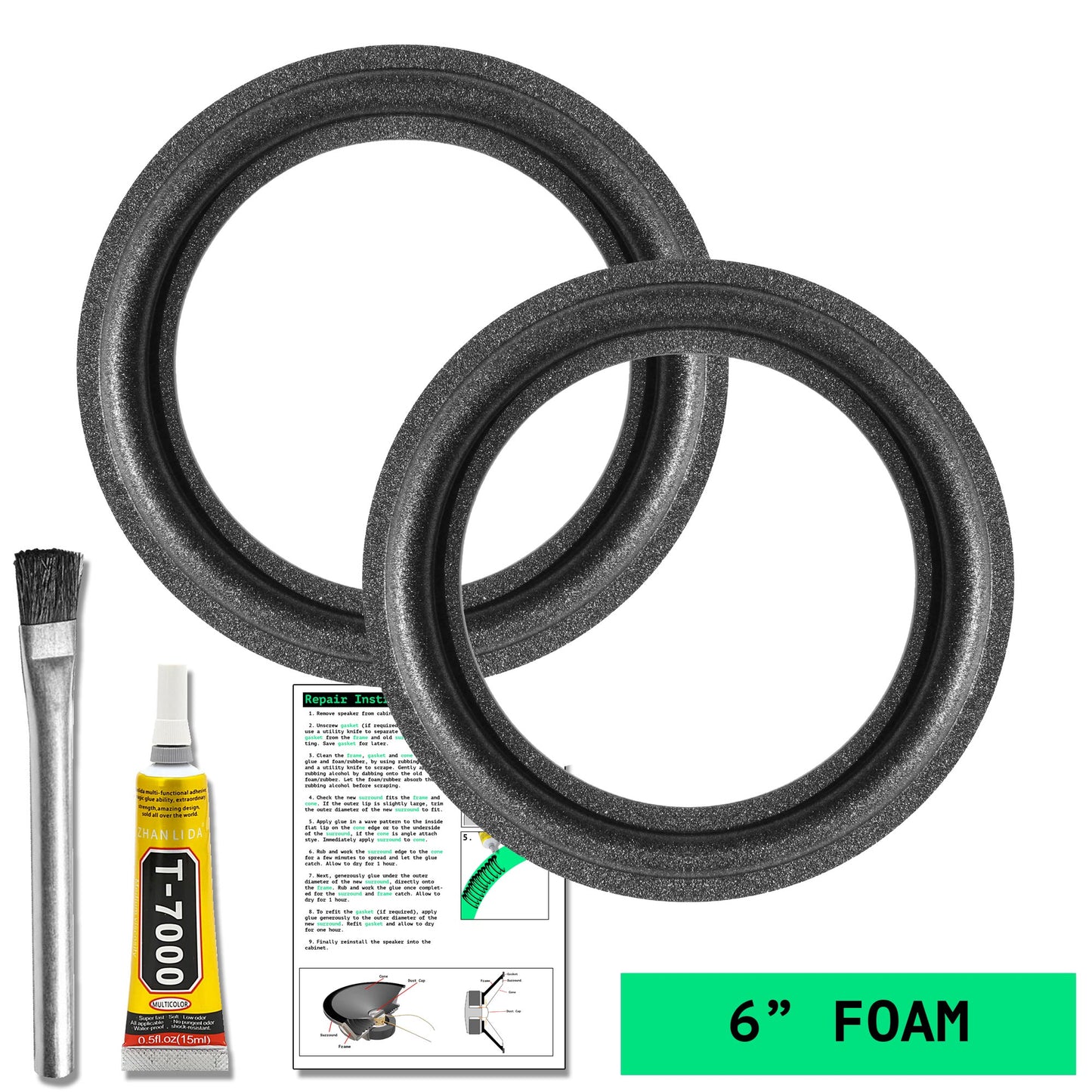 6" Foam Surround - OD:152MM ID:105MM