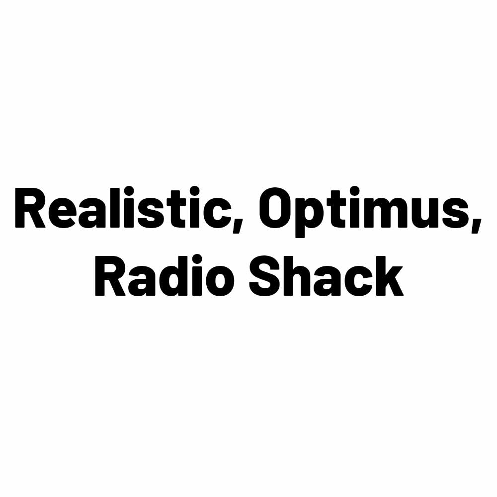 Realistic, Optimus, Radio Shack