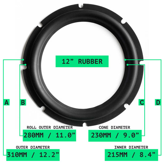 12" Rubber Surround - OD:310MM ID:215MM