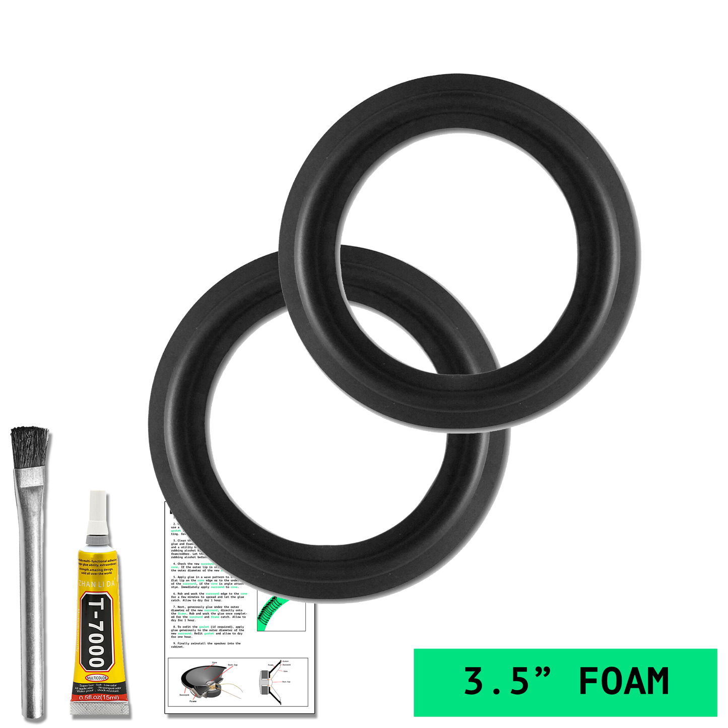 3.5" Foam Repair Kit - OD:84MM ID:54MM