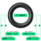 4 inch rubber speaker surround measurement diagram: 100mm outer diameter, 95mm roll outer diameter, 71mm cone diameter, 64mm inner diameter