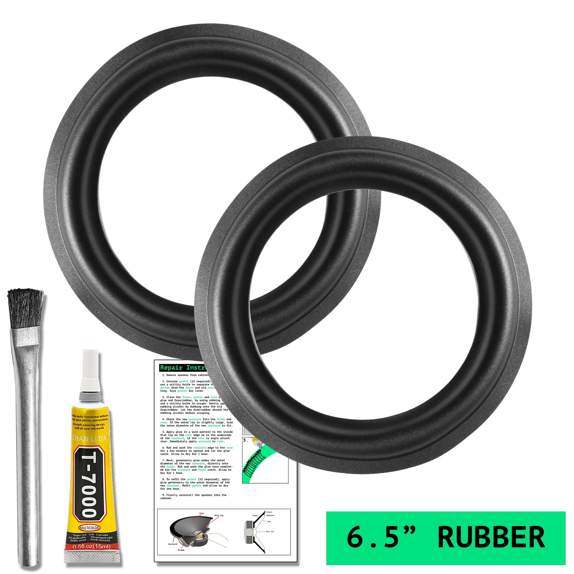Toyota, Lexus, Mark Levinson Rubber Edge 6.5" Rubber Repair Kit