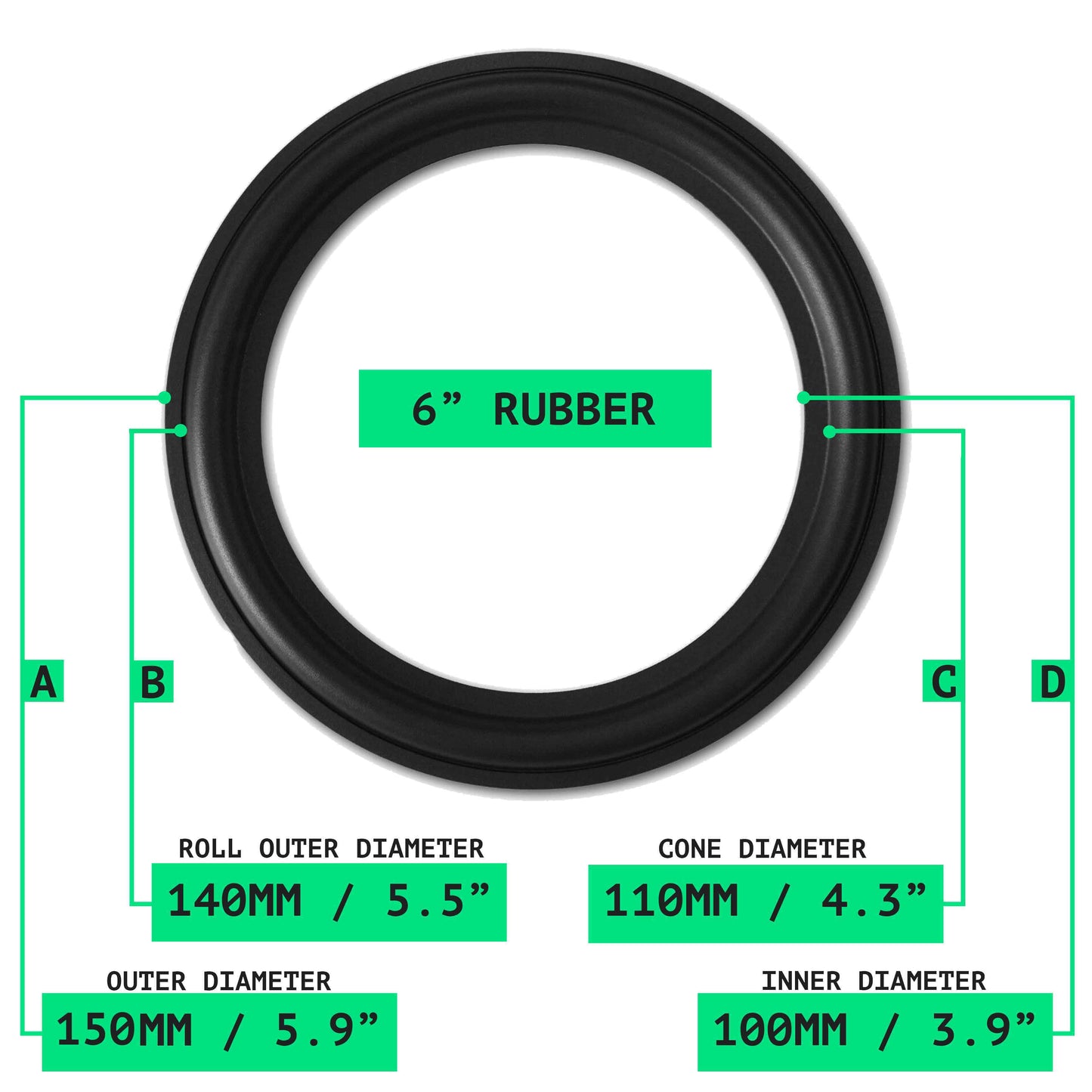 Toyota Rubber Edge 6" Rubber Repair Kit – image 2