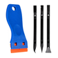 Safe-Scrape non-scratch speaker frame cleaning and prep tool kit with scraper handle and detail tools