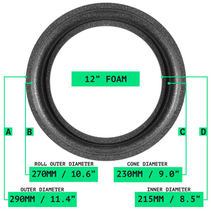 12" Foam Repair Kit - OD:290MM ID:215MM