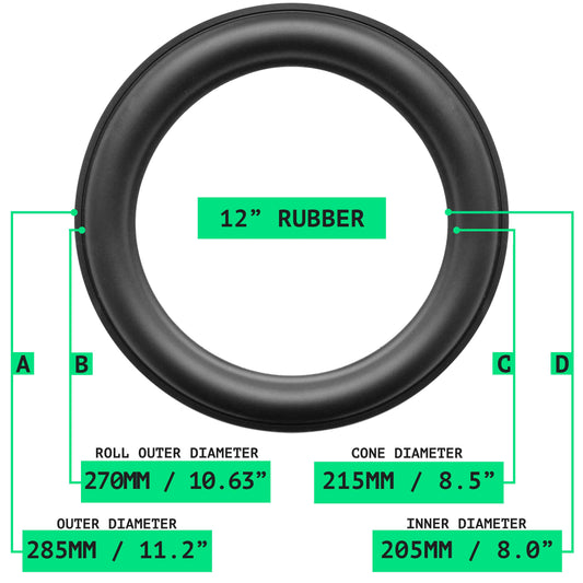 12" Rubber Surround - OD:285MM ID:205MM