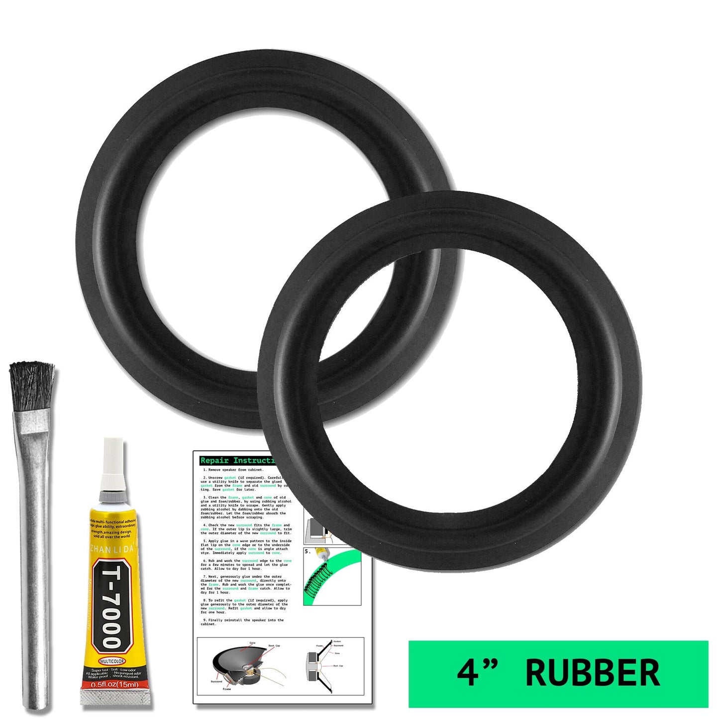 4" Rubber Repair Kit - OD:117MM ID:80MM